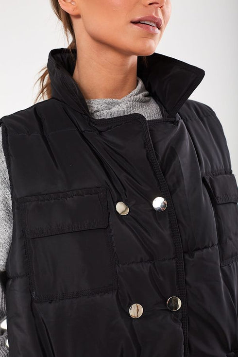 RISING PUFFER POCKET GILET